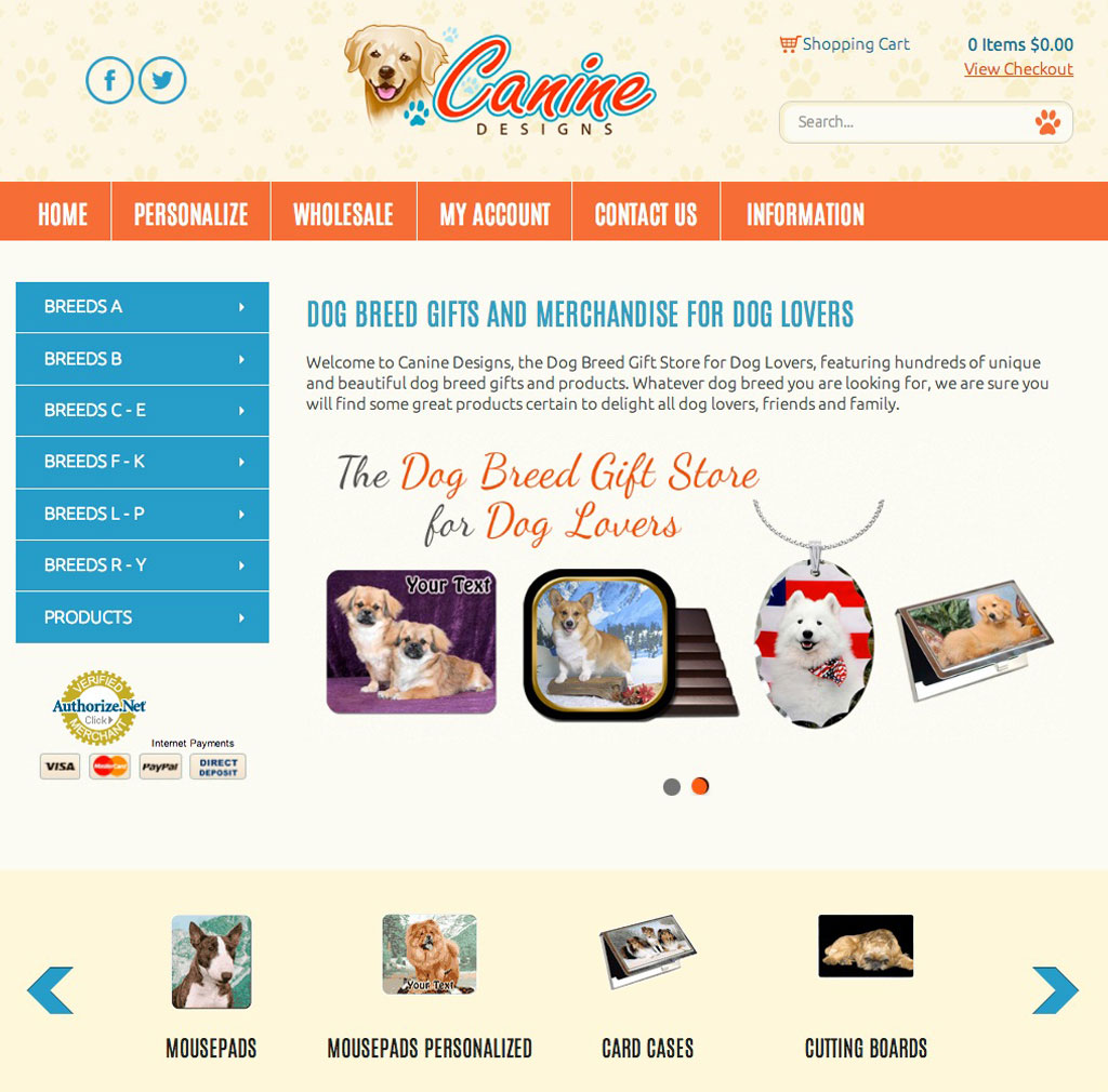 Canine Designs Website