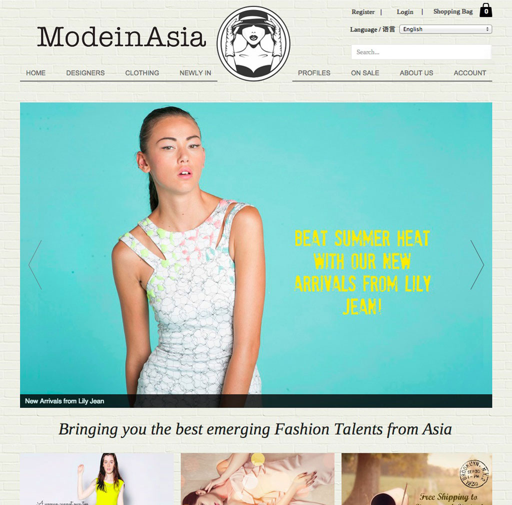 Mode In Asia website