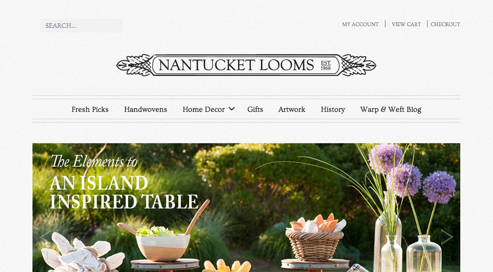 CoreCommerce Nantucket Ecommerce Theme preview — Desktop